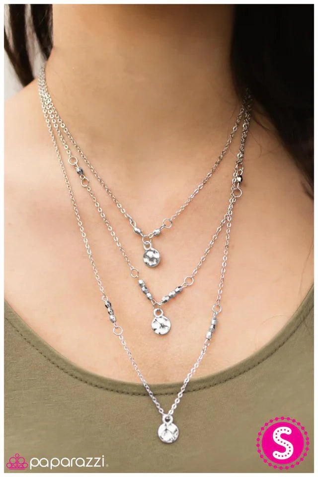 Paparazzi Necklace ~ Every Little Thing She Does Is Magic - Silver