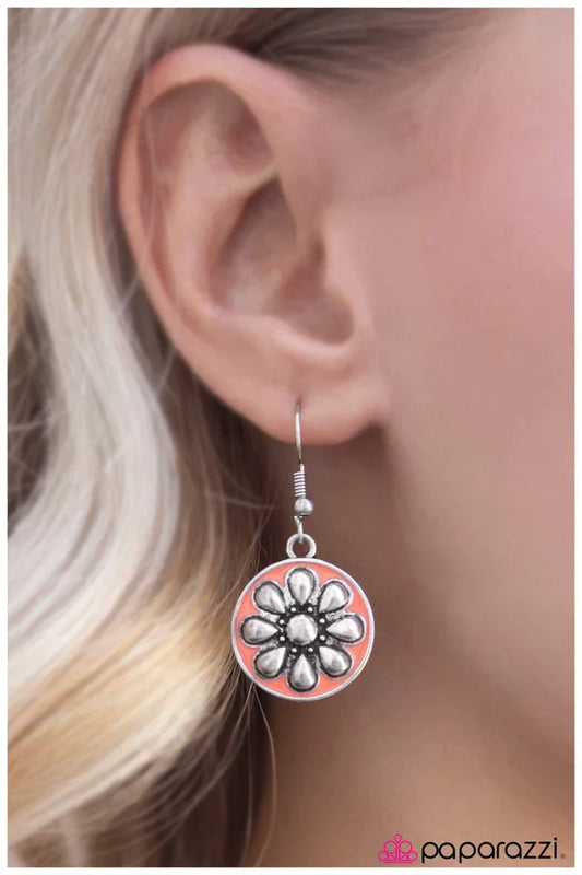 Paparazzi Earring ~ The Pep Squad - Orange