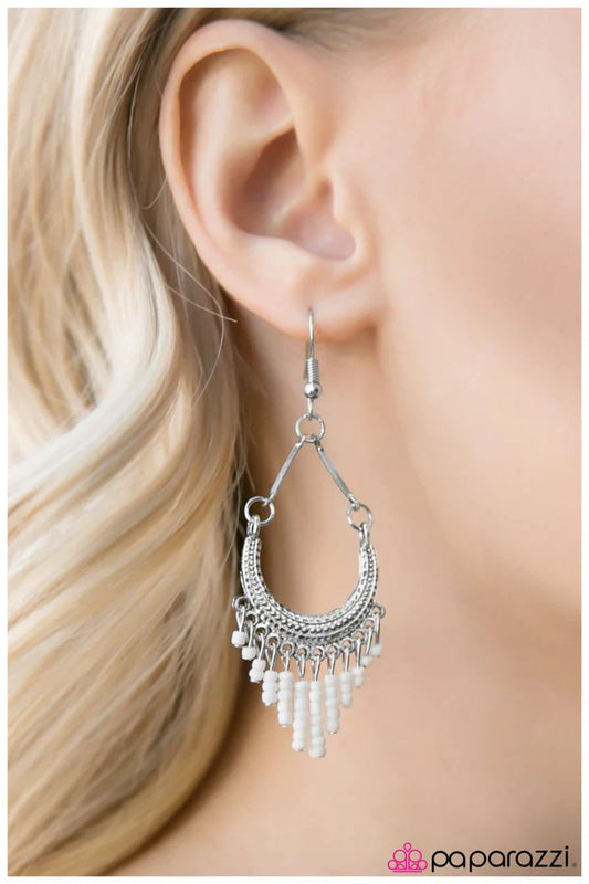 Paparazzi Earring ~ You Go, Girl! - White
