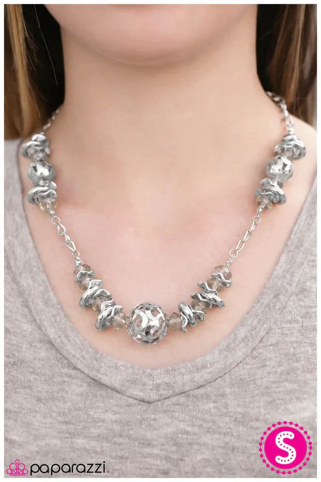 Paparazzi Necklace ~ Rant and Rave - White