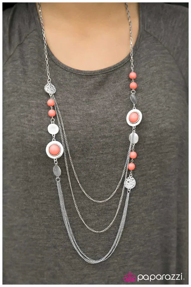 Paparazzi Necklace ~ The Great Expedition - Orange