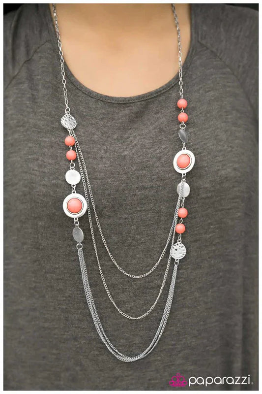 Paparazzi Necklace ~ The Great Expedition - Orange