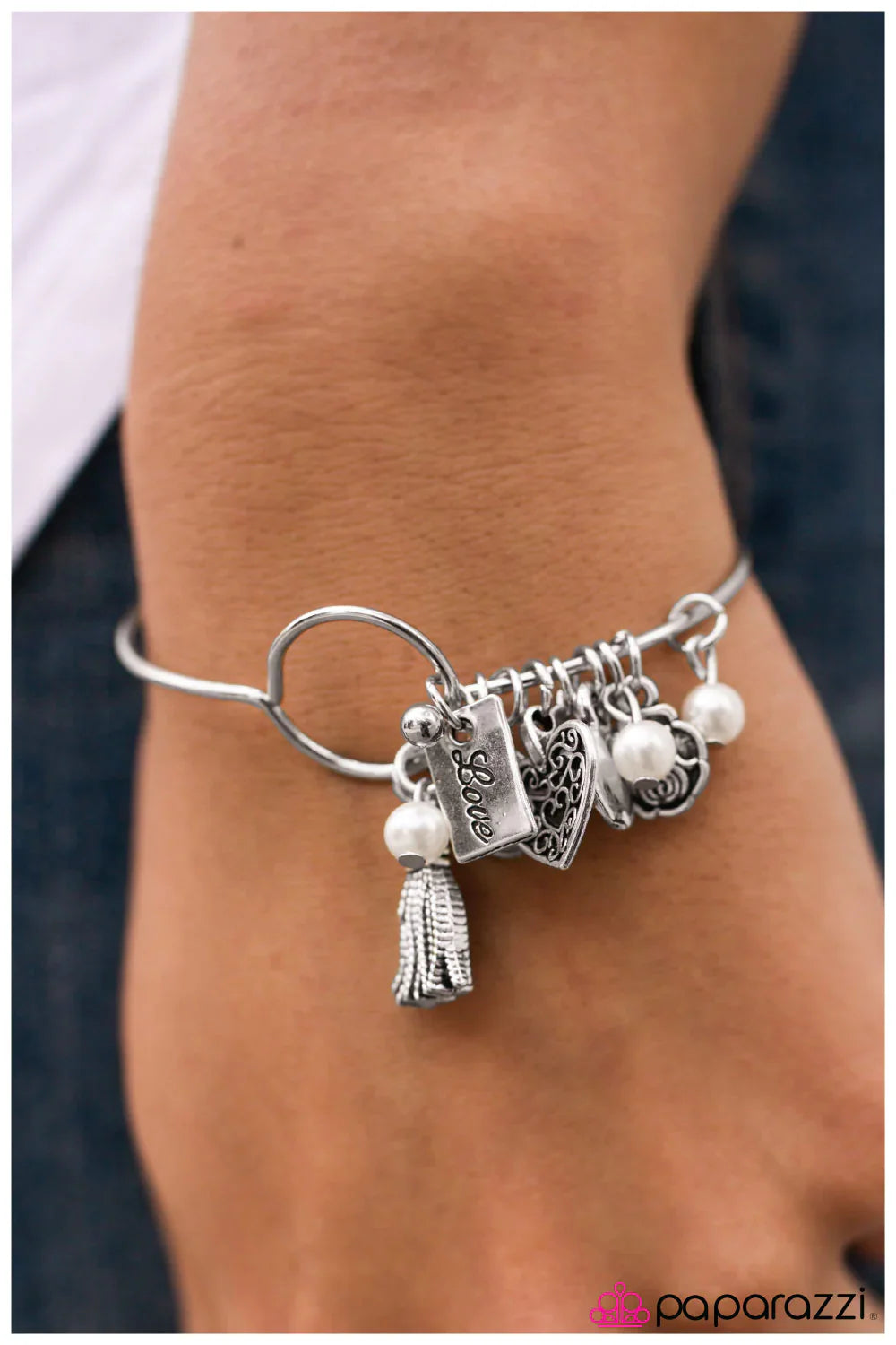 Paparazzi Bracelet ~ Wherefore Art Thou, Romeo  - White