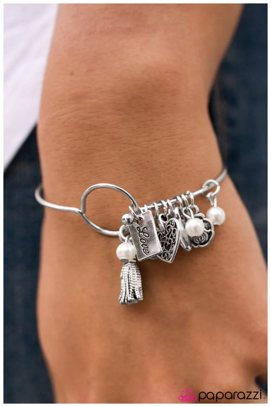 Paparazzi Bracelet ~ Wherefore Art Thou, Romeo  - White