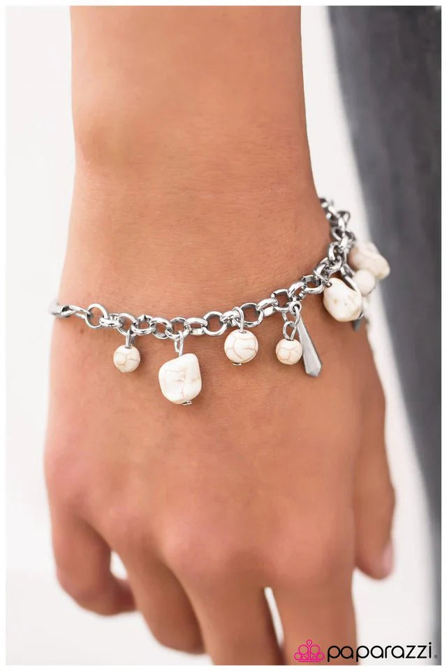 Paparazzi Bracelet ~ The Explorer - White