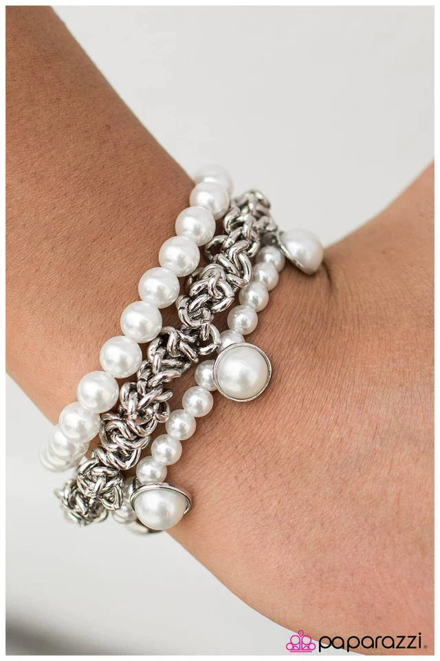 Paparazzi Bracelet ~ Private Audition - White