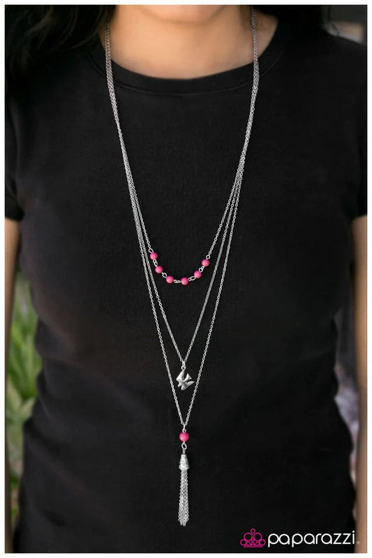 Paparazzi Necklace ~ The Songbird - Pink