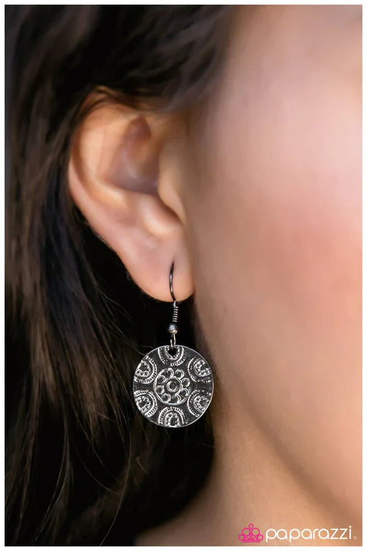 Paparazzi Earring ~ Culture Shock - Black