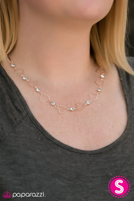 Paparazzi Necklace ~ If You Wanna Be My Lover - Gold