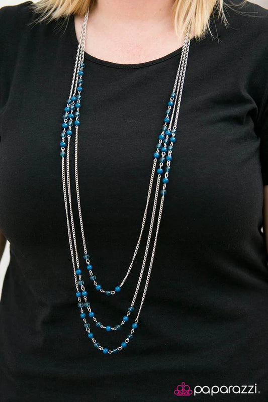 Paparazzi Necklace ~ Color My World - Blue