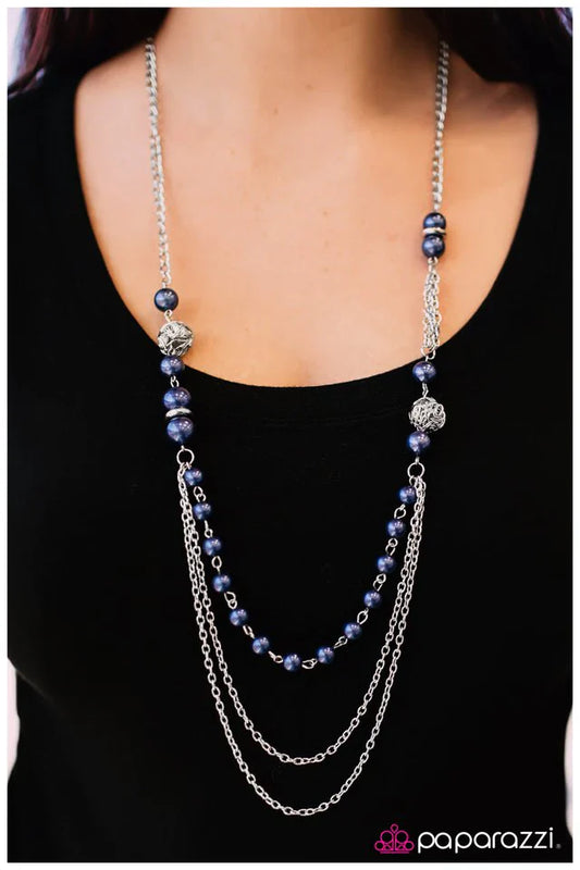 Paparazzi Necklace ~ Well Spent - Blue
