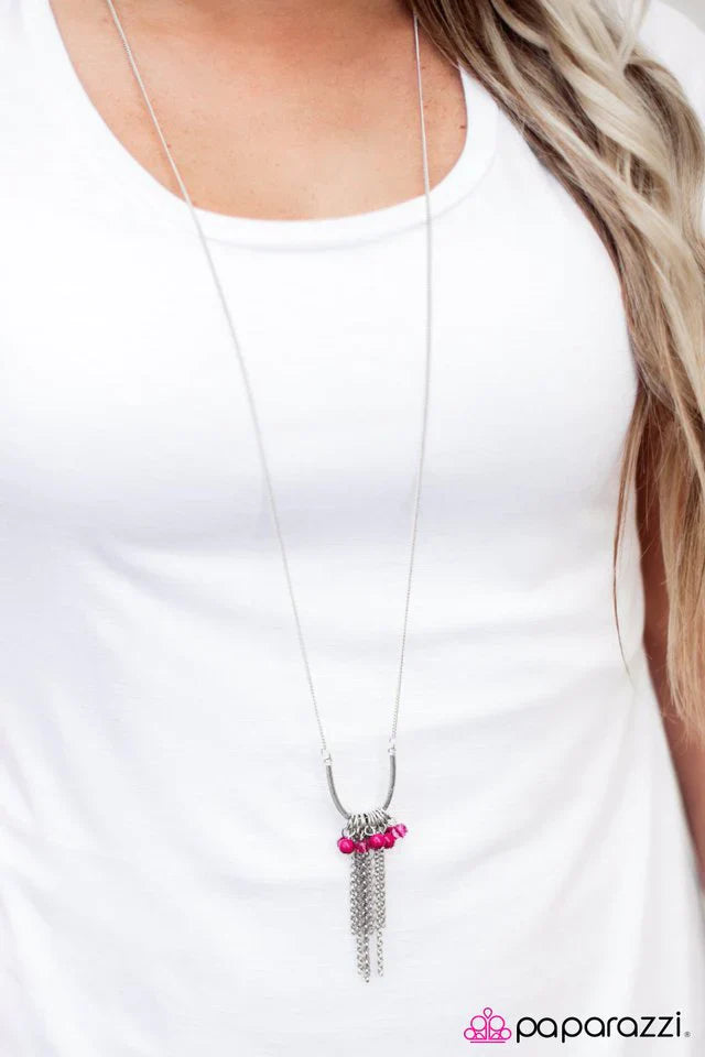 Paparazzi Necklace ~ All The Pretty Colors - Pink
