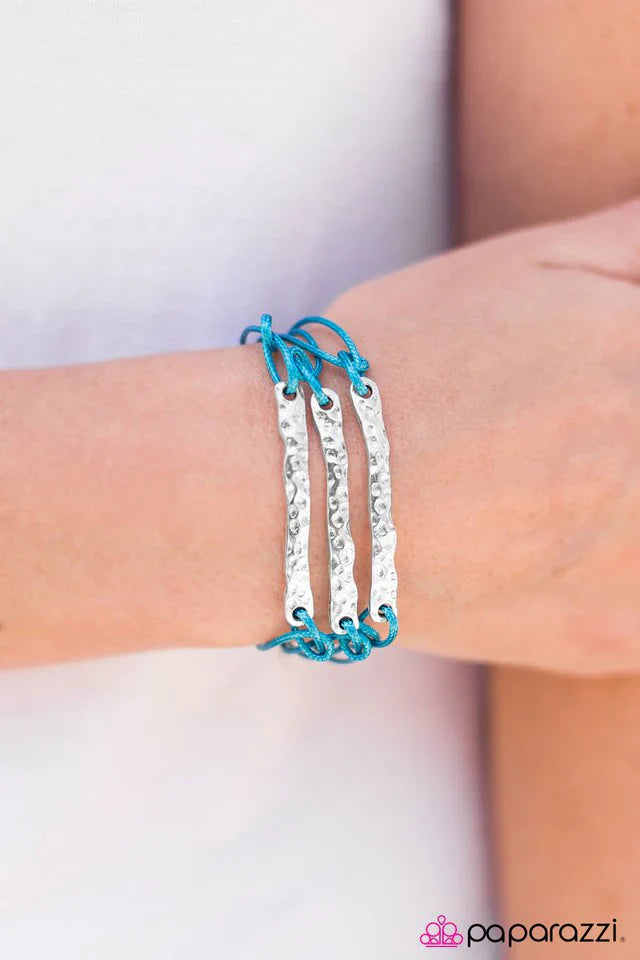 Paparazzi Bracelet ~ Home Plate - Blue