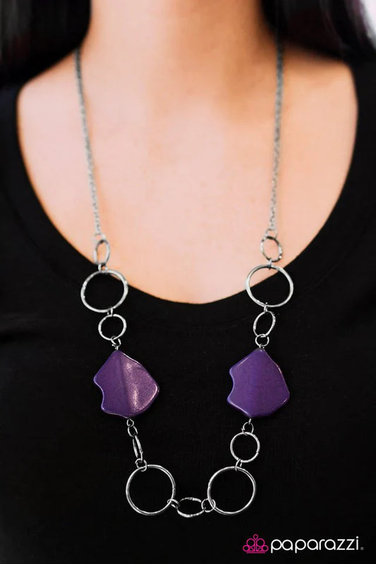 Paparazzi Necklace ~ Aint No Mountain High Enough - Purple