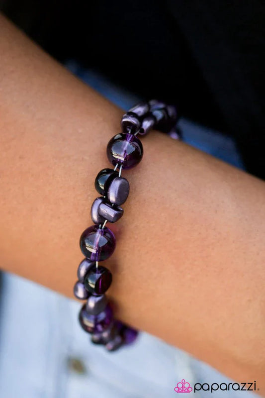 Paparazzi Bracelet ~ Dont Forget to Breathe - Purple