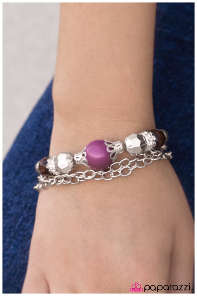 Paparazzi Bracelet ~ Belle Of The Ball - Purple