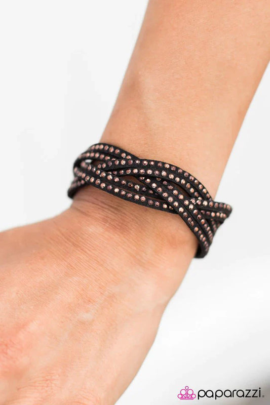 Paparazzi Bracelet ~ Home Run - Black