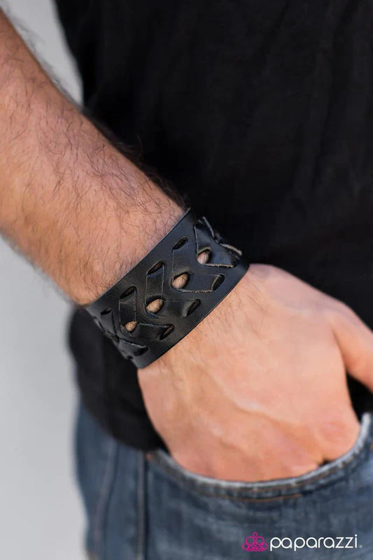 Paparazzi Bracelet ~ Street Race - Black