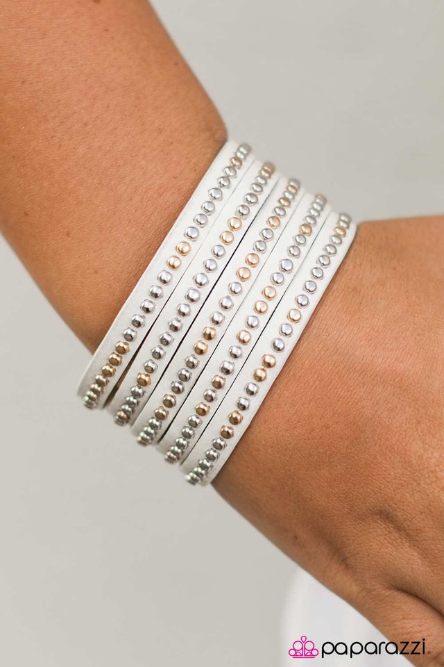Paparazzi Bracelet ~ Big Hitter - White