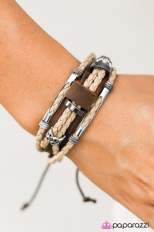 Paparazzi Bracelet ~ Rough Rider - Brown