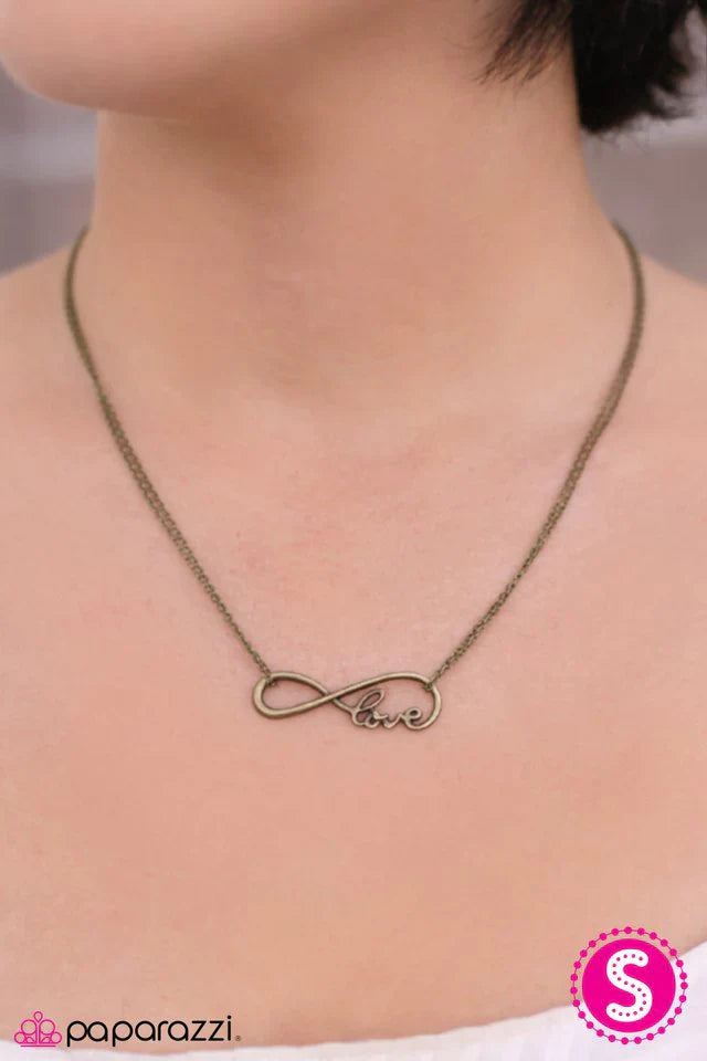 Paparazzi Necklace ~ We Found Love - Brass