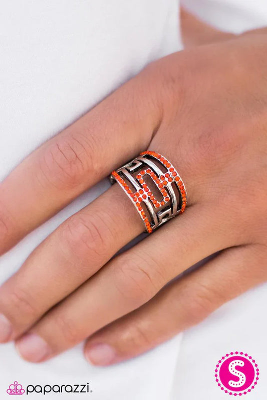 Paparazzi Ring ~ Mayan Mazes - Orange