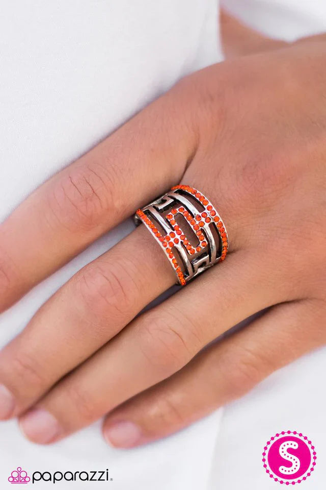 Paparazzi Ring ~ Mayan Mazes - Orange