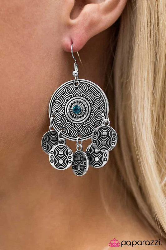 Paparazzi Earring ~ Symphony of Sound - Blue