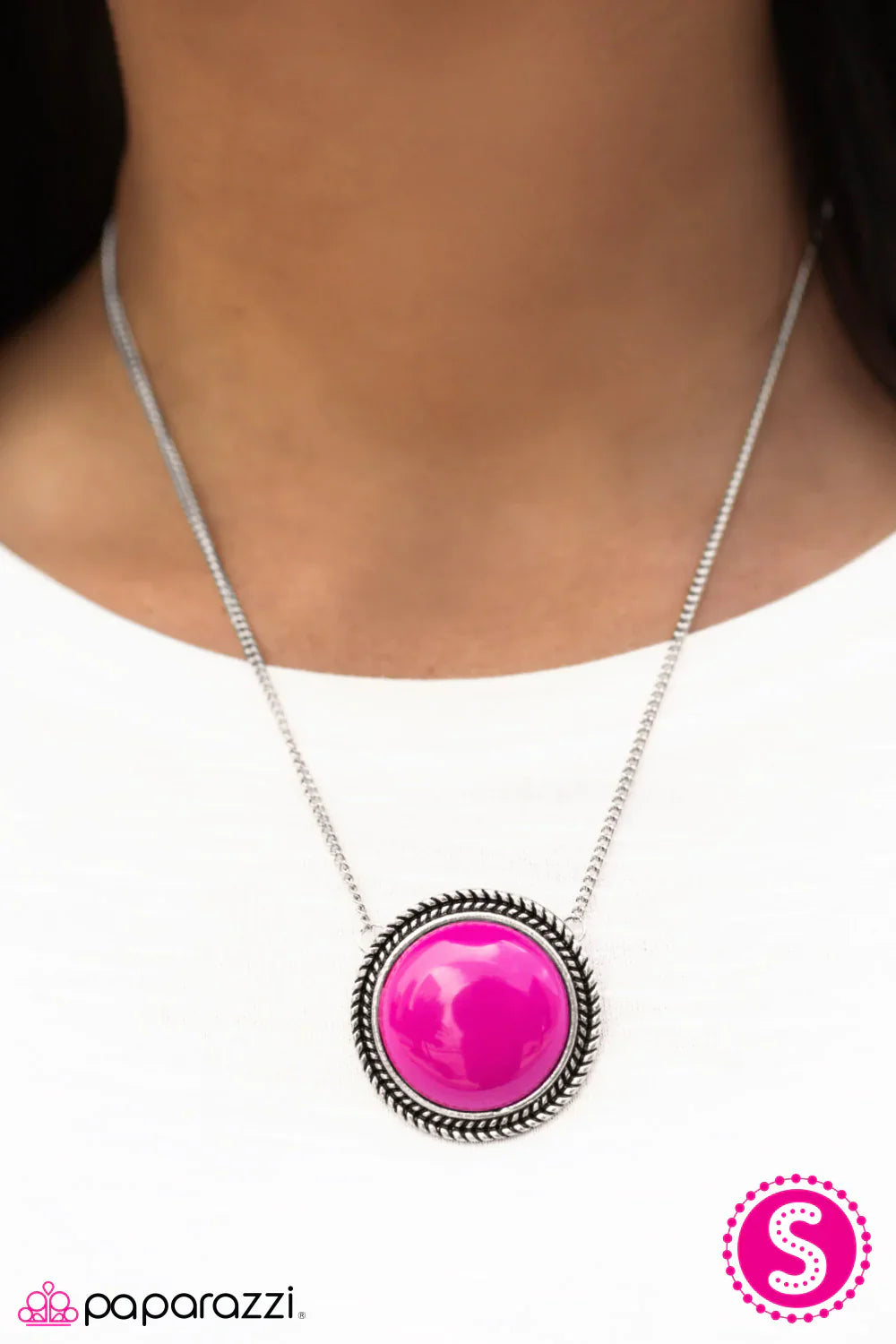 Paparazzi Necklace ~ Whats Poppin? - Pink