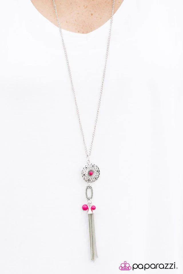 Paparazzi Necklace ~ Gypsy Daydream - Pink