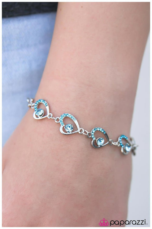 Paparazzi Bracelet ~ The Song Of The Heart - Blue