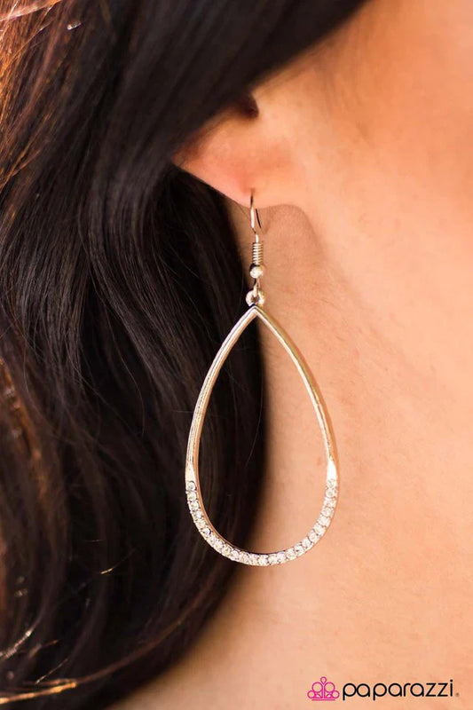 Paparazzi Earring ~ Its Raining GLITTER! - Gold