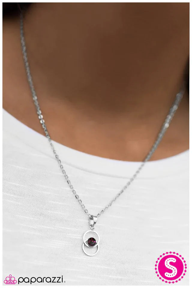 Paparazzi Necklace ~ Shes A Lady - Purple