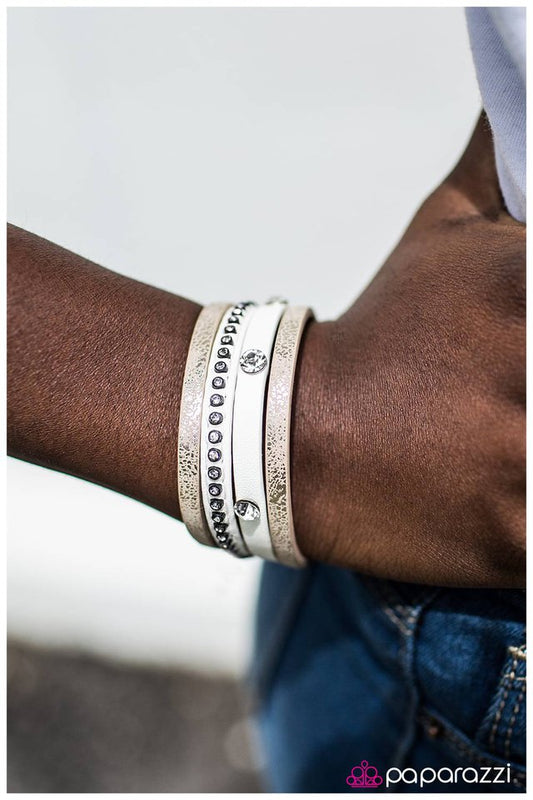 Paparazzi Bracelet ~ The Wimbledon - White