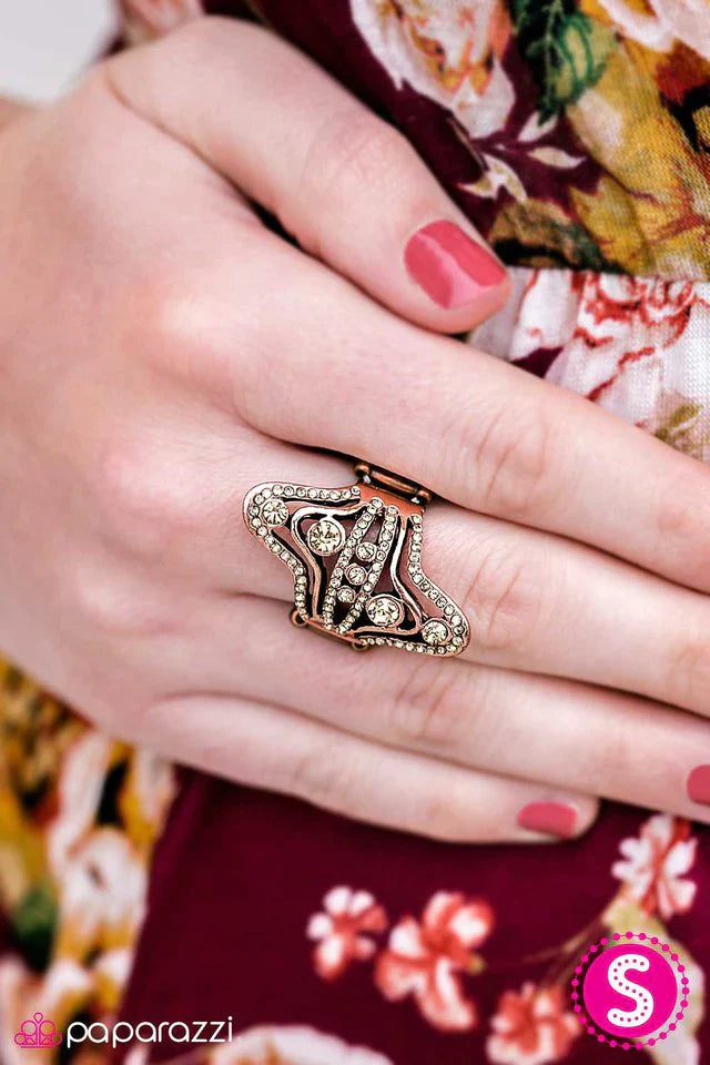Paparazzi Ring ~ At All Costs - Copper