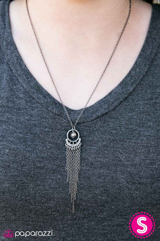 Paparazzi Necklace ~ Halleys Comet - Black