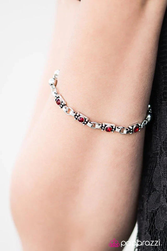 Paparazzi Bracelet ~ Metro Movement - Red