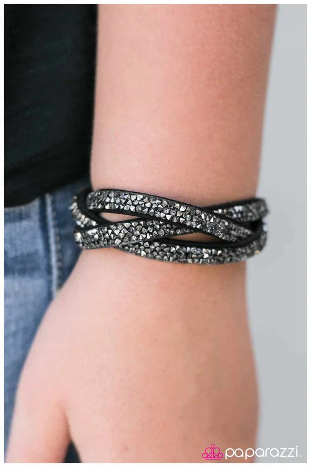 Paparazzi Bracelet ~ Knock Yourself Out - Black
