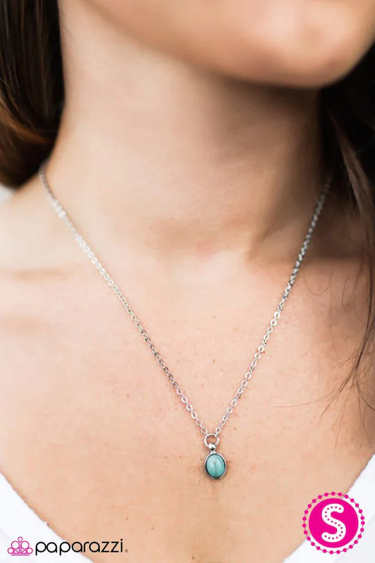 Paparazzi Necklace ~ Take A Hint - Blue