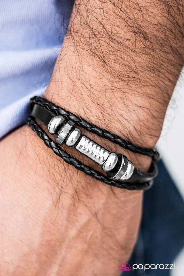 Paparazzi Bracelet ~ Ride Til I Die - Black