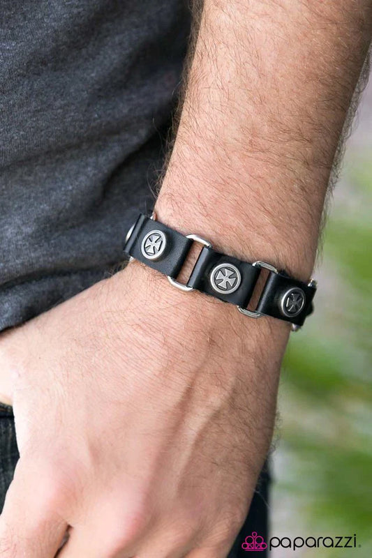Paparazzi Bracelet ~ Buck Up! - Black