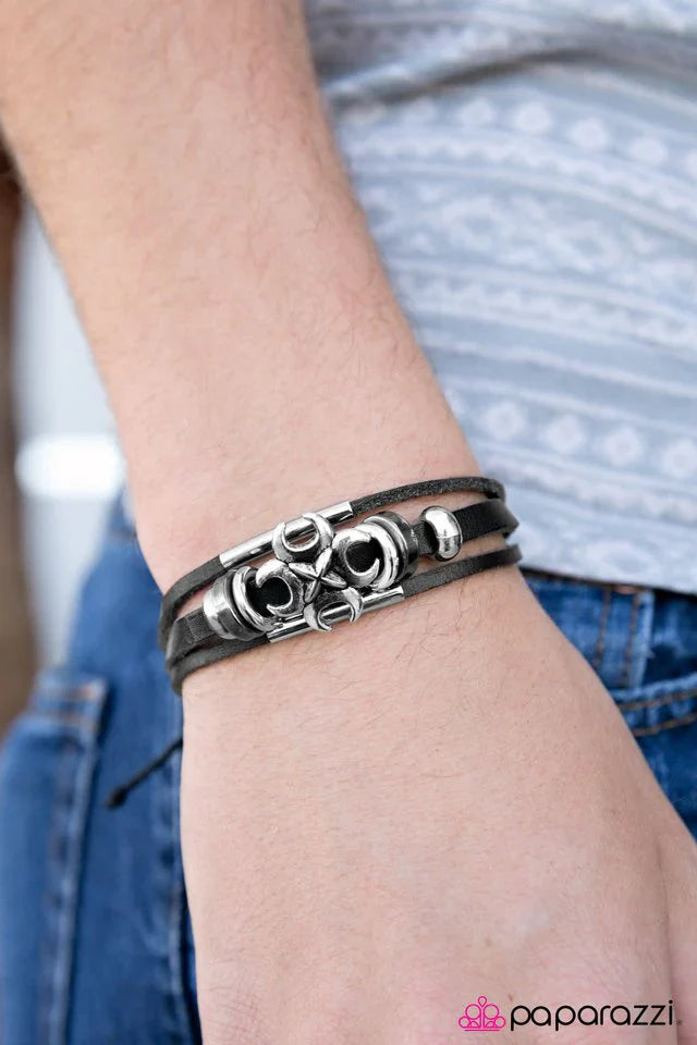 Paparazzi Bracelet ~ Strike Back - Black