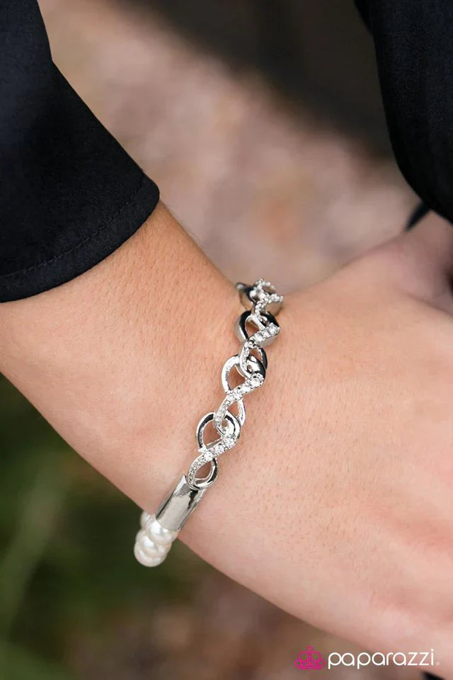 Paparazzi Bracelet ~ Bring Your Finest - White