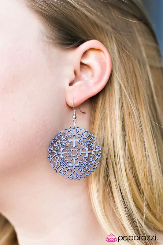Paparazzi Earring ~ Maritime Mariner - Blue