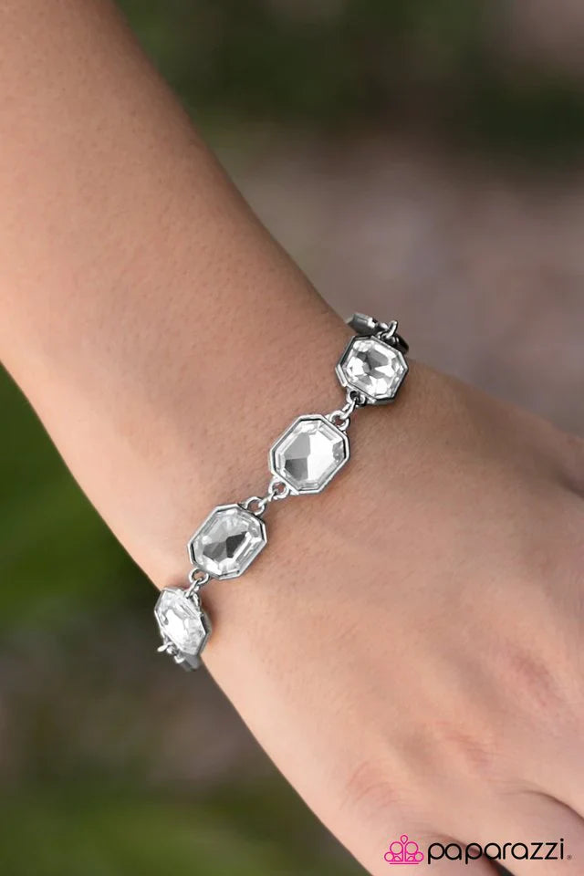 Paparazzi Bracelet ~ Money, Money, Money! - White