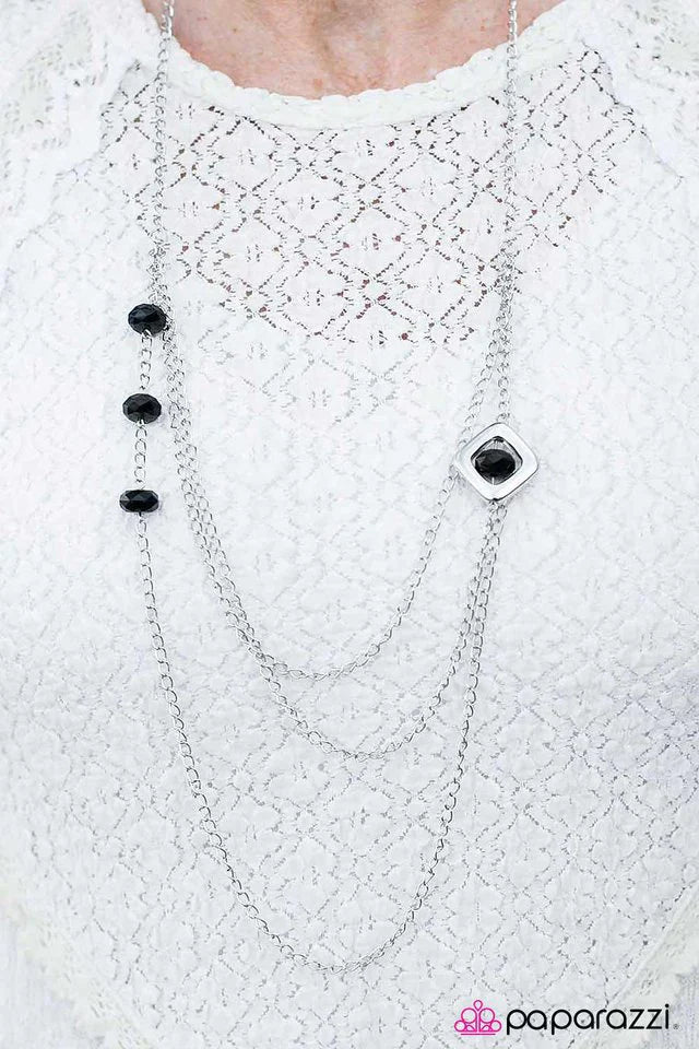 Paparazzi Necklace ~ Put On Your Dancing Shoes - Black