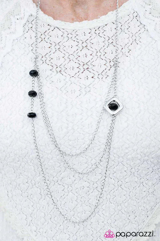 Paparazzi Necklace ~ Put On Your Dancing Shoes - Black