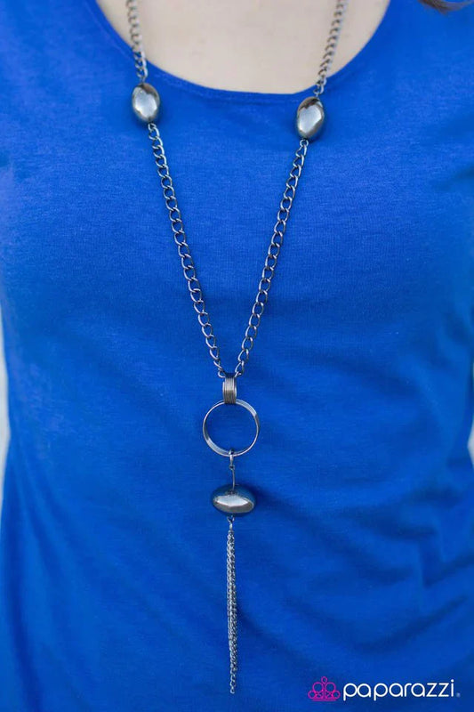 Paparazzi Necklace ~ Time To Tassel - Black