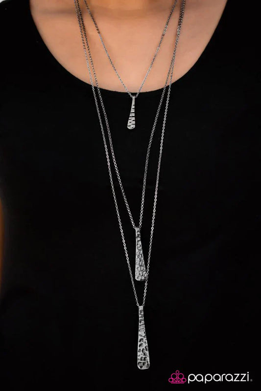 Paparazzi Necklace ~ Batter Up - Black