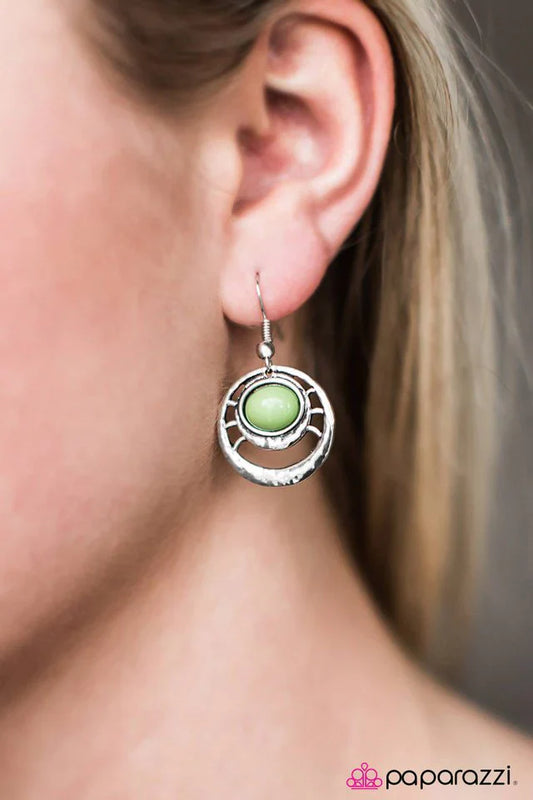 Paparazzi Earring ~ Panama Party - Green